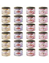 SUPER RAFI Mini Mix 4 Skoniai 24x185g drėgnas maistas mažų veislių šunims