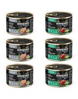 SUPER RAFI Cat Mix 2 6 x 185 g skonių drėgnas maistas sterilizuotoms katėms