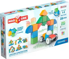 Magnetinės kaladėlės Geomag  Mažasis pasaulis (25 vnt.)