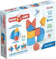 Magnetinės kaladėlės Geomag  Gyvūnai (9 vnt.)