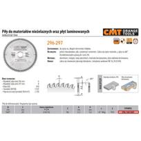 296.160.56H CMT PJŪKLAS HW D 160 F 20 Z 56 K 2,2/1,6 ALIUMINIS, PVC, LAMINATAS.