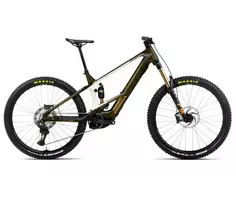 Orbea Wild M-Team / Caramel Carbon View (Gloss) - Cream White (Matt) / elektrinis kalnų dviratis (M)