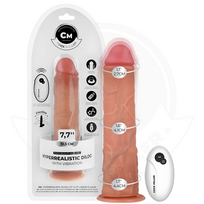 COCK MILLER COCK MILLER - REALISTIC DILDO WITH SUCTION CUP AND REMOTE CONTROL VIBRATION 19.5 CM