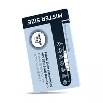 MISTER SIZE Mister Size Sizer Tool - Precision Measurement Card for Condom Selection