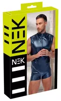 NEK NEK Men's Sleeveless Shirt Blue 2XL Metallic Matte Finish