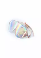 NS NOVELTIES Cosmo Bondage Blindfold Holographic Vinyl Adjustable Rose Gold