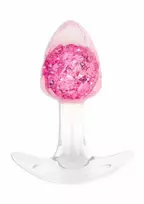 TOYJOY ToyJoy Crystal Plug Small Liquid Silicone Sparkling Base 7.5 cm