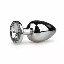 Easytoys Rimba Aluminium Intimate Plug with Large Crystal - Medium Size