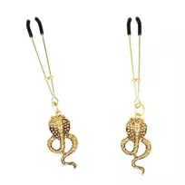 KINK KINK Cobra Pendant Nipple Clamps 6 cm - Adjustable Metal Design