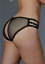 Allure Baci Lingerie Tease Me Adjustable Panty Black One Size