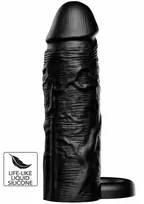 HIDDEN DESIRE HIDDEN DESIRE INFERNO Liquid Silicone Extension Sleeve 15 cm with Ring