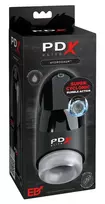 PDX PDX Elite Hydrogasm FrostedBlack Intimate Swirl Machine Waterproof 20cm