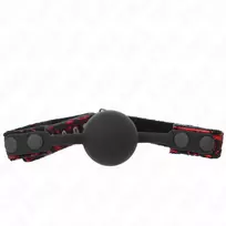 KINK KINK Scandal Silicone Ball Gag 4cm - Adjustable Comfort Model Black 65x2cm