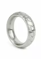 Mr. Steel Mr. Steel MeGa Tire C-Ring Satin 40mm - Stainless Steel Ring, Satin Finish