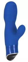 Pepper Parties Brother Louie Blue Dual Motor Silicone Vibrator 18cm