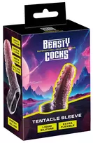 Beasty Cocks Beasty Cocks Tentacle Sleeve Liquid Silicone, Metallic, 12cm, Flexible Fit