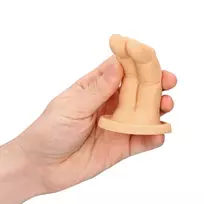 S-Line by Shots Shots Toys Cum Over Finger Extension Flesh Tone, Flexible Model
