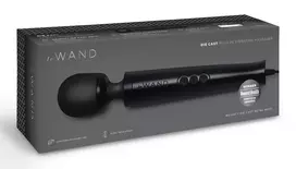le Wand Diecast Plug-In Black Compact Massage Wand 20 Modes 29cm