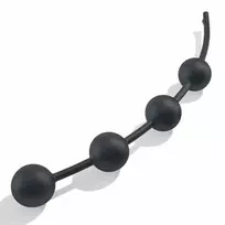 Mystim Mystim Booty Garland L E-Stim Intimate Bead Chain 40cm Black Silicone