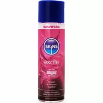 SKINS Skins Excite Water-Based Lubricant 130ml - Enhanced Formula with Natural Extracts