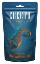 Erecto Erecto Liquid Silicone Performance Sleeve with Dual Support Rings, 8cm