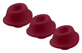 WOMANIZER Womanizer W-Heads S Bordeaux Replacement Attachments 3-Pack Silicone