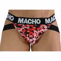 MACHO UNDERWEAR MACHO MX28MR Jockstrap Military Red XL - Anatomical Support System