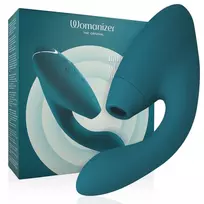 WOMANIZER Womanizer Duo 2 Blue Petrol - Dual-Action Air Pulse & Vibration System