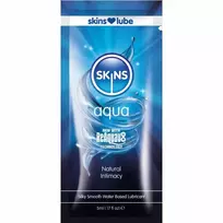 SKINS Skins Aqua Water-Based Lubricant Single-Dose 5ml - Clear & Gentle Formula