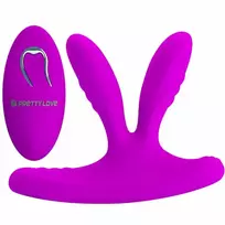 Pretty Love Magic Finger Stimulator Dual Motor Silicone USB Purple