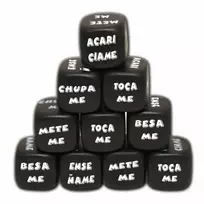 DIABLO Diablo Picante Black Action Dice Set 25 mm - Party Game for Adults
