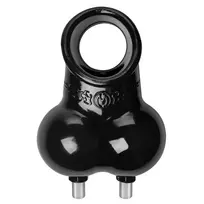 XR Brands Zeus Possessor Electro Conductive Ring Adjustable Silicone Black