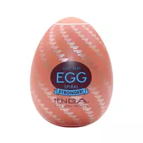 Tenga Tenga Egg Spiral Intimate Device, Compact, Brown, 1 Piece