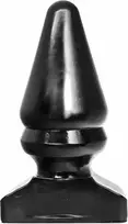 All Black All Black AB13 Anal Plug 28.5 cm - Smooth Grooved Large Model