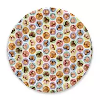 Little Genie Productions Dirty Boob - Decorative Party Plates 7" - Set of 8, Humorous Design
