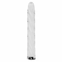 Playboy In A Twist Glass Model - Spiral Textured, USB Rechargeable, 17.5 cm