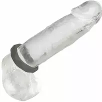 CALEXOTICS CalExotics Alpha Prolong Silicone Ring Grey - Seamless Comfort Enhancer 2.5 cm
