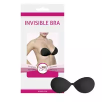 Bye Bra Bye Bra Invisible Adhesive Bra Cup A Black - Reusable Skin-Like Finish