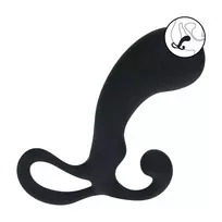 Levelz by Shots LEVELZ Pro L2 Silicone Anal Stimulator with Loop Handle Black S