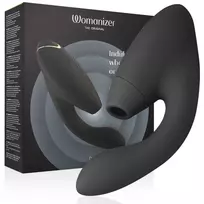 WOMANIZER Womanizer Duo 2 Black - Dual Air Pulse & Vibration System, Silicone