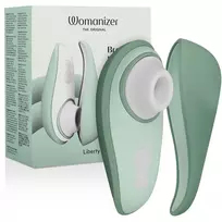 WOMANIZER Womanizer Liberty 2 Light Green Compact Air Wave System with Travel Case