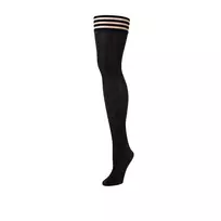 Kix'ies Kix'ies Kaylee Thigh-High Tights Grey Shimmer Size A Petite Fit