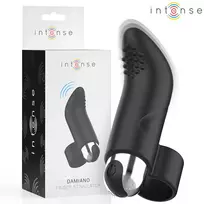 INTENSE Intense Damiano Finger Model Silicone Compact Vibration System, Black