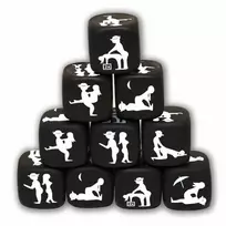 DIABLO Diablo Picante Black Dice - Game of Postures, 25 mm, Portable Set