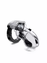 Mystim Mystim Pubic Enemy No 1 Transparent Intimate Cage with E-Stim Function
