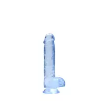 RealRock Crystal Clear 17cm Model with Suction Cup and Anatomical Form