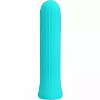 PRETTY LOVE Pretty Love Blanche Blue Flexible Silicone Vibrator 12 Modes USB Rechargeable