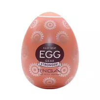 Tenga Tenga Egg Gear II - Single Intimate Device, Brown, Compact Size