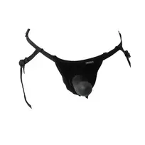 Sportsheets Sportsheets Everlaster Wishbone Adjustable Harness, Black, 69" Max Hips