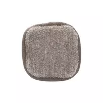 Touche Square Face Pad with Charcoal & Natural Hemp Fibers, Black